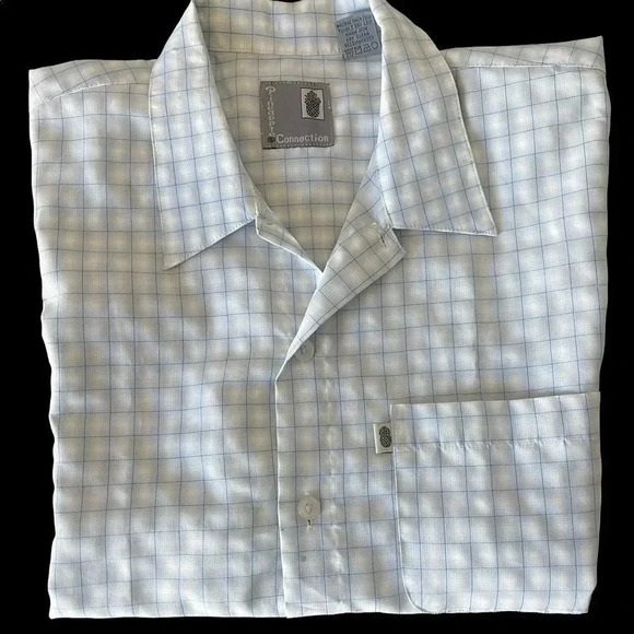 Pineapple Connection Plaid Button Down Shirt - Picture 1 of 10